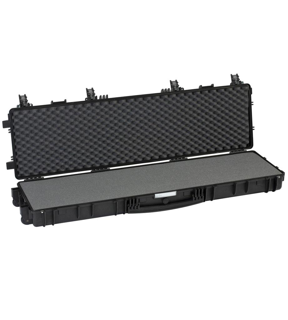 [13513.B] Relvakohver 1430x415x159mm, veekindel, must, vahuga, ratastega, 9.95kg