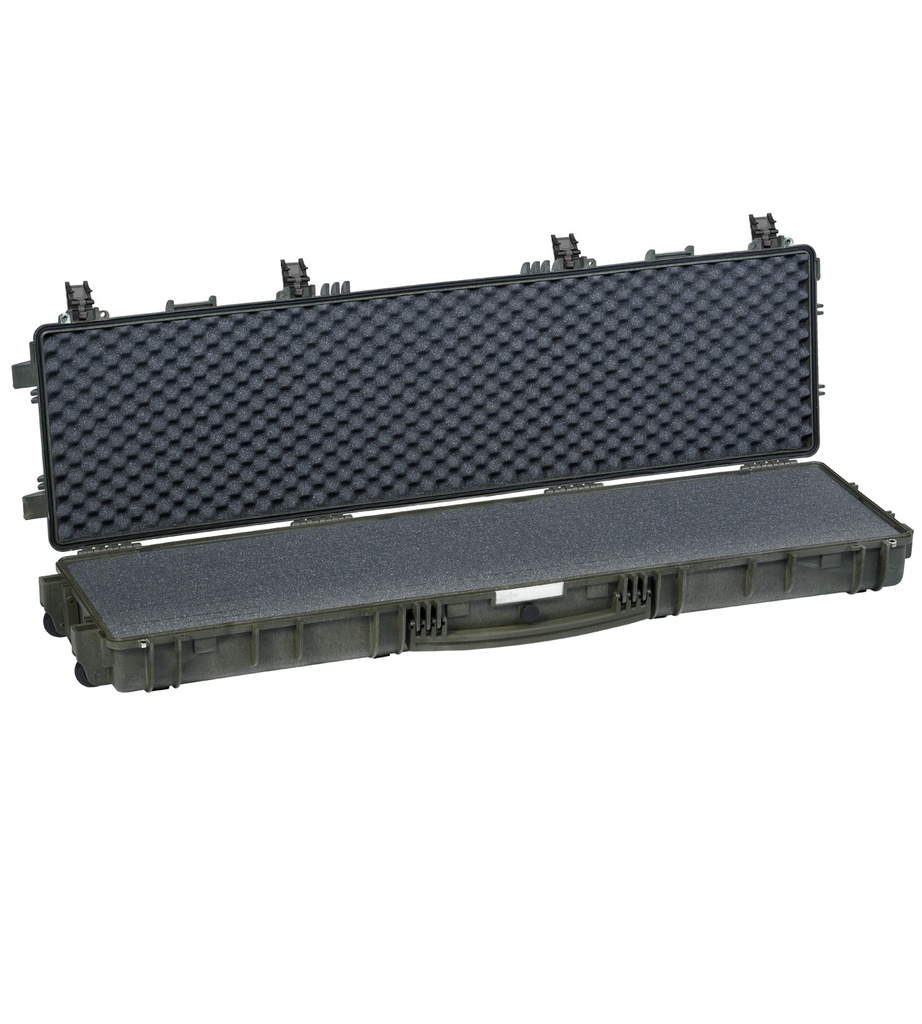 [13513.G] Relvakohver 1430x415x159mm, veekindel, roheline, vahuga, ratastega, 9.95kg