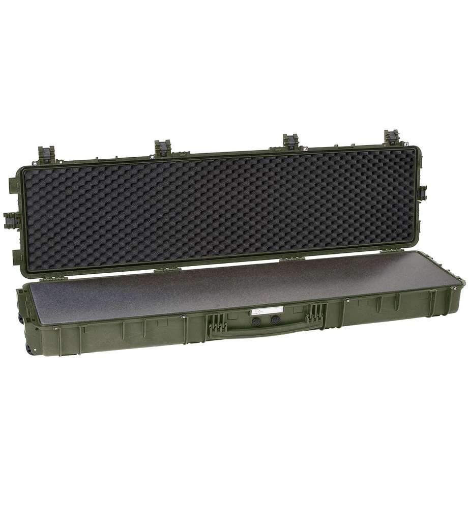 Relvakast 1629x456x183mm, veekindel, roheline, vahuga, ratastega, 13.4kg