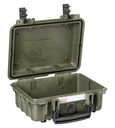 Kohver 316x270x143mm, veekindel, roheline, IP67, 1.32kg