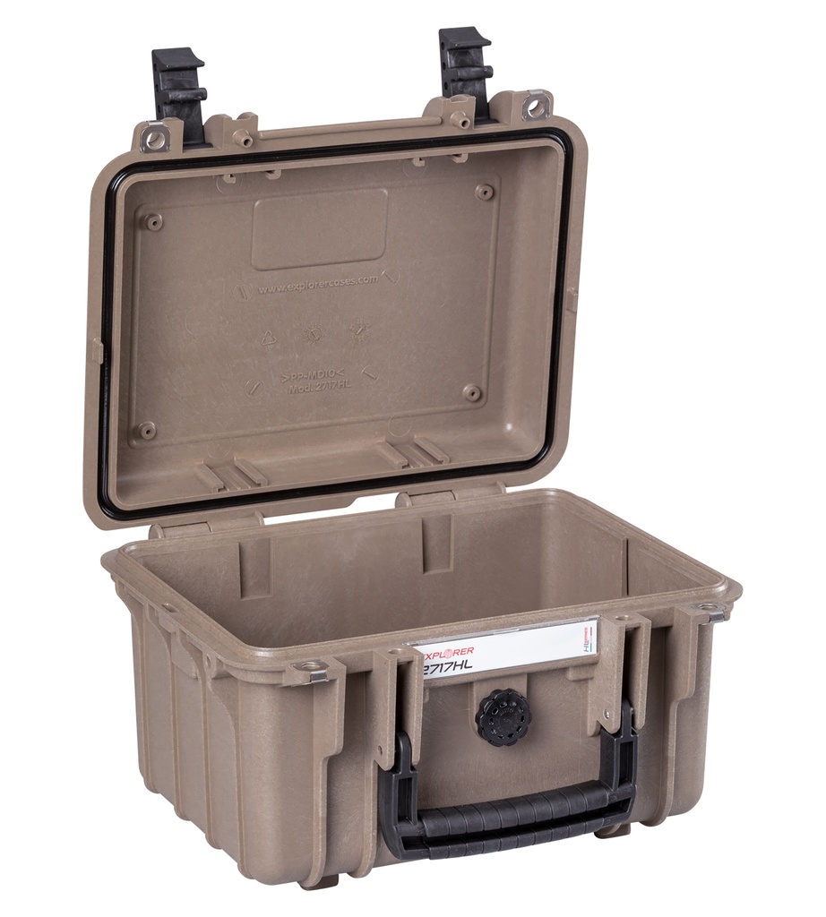 Kohver 316x270x192mm, veekindel, liivakarva, IP67, 1.54kg