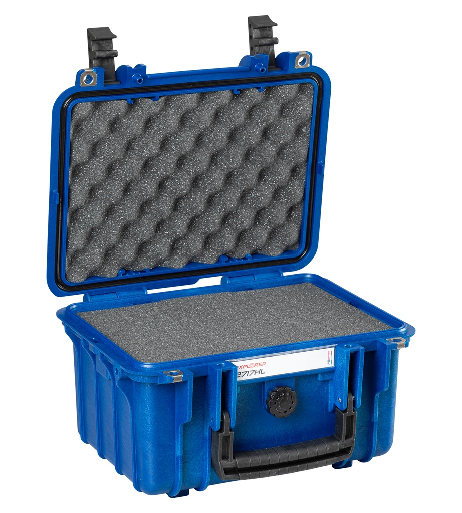 Kohver 316x270x192mm, veekindel, sinine, vahuga, IP67, 1.75kg