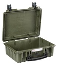 Kohver 420x340x177mm, veekindel, roheline, IP67, 2.2kg