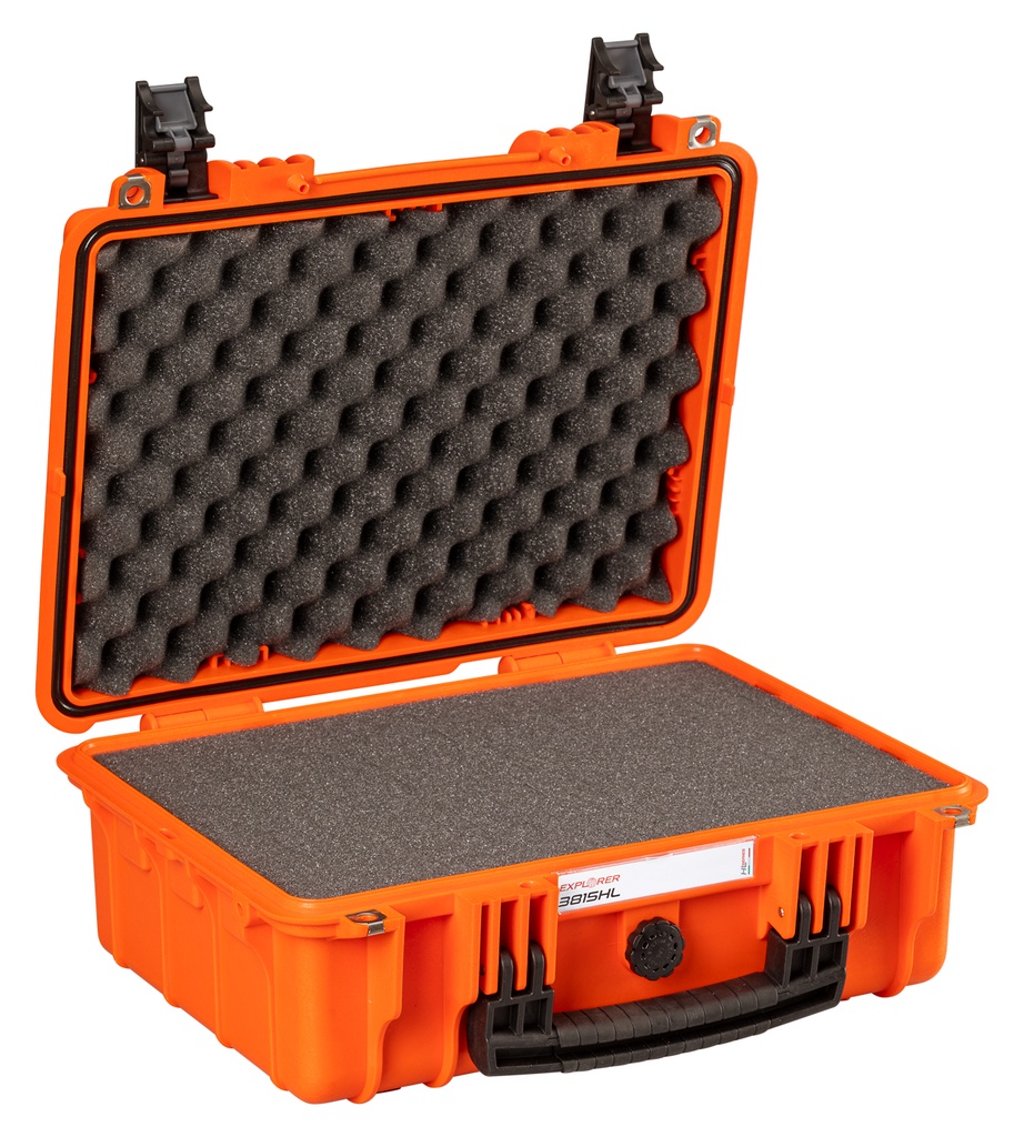 Kohver 420x340x177mm, veekindel, oranž, vahuga, IP67, 2.53kg