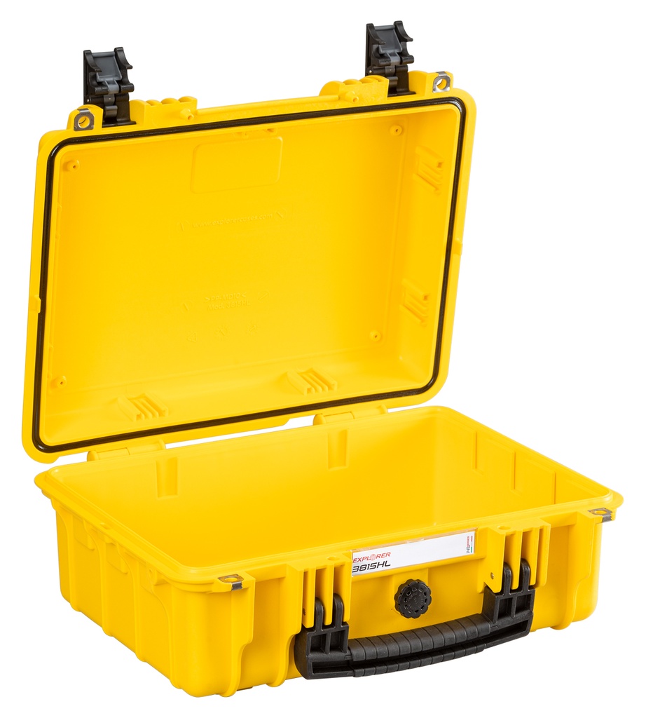 Kohver 420x340x177mm, veekindel, kollane, IP67, 2.2kg