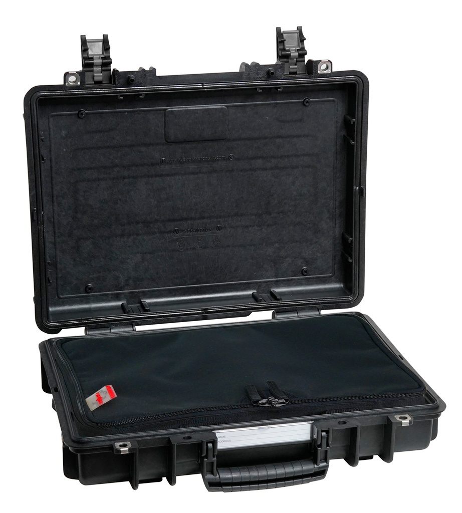 Kohver 457x366x118mm, veekindel, must, relvakotiga, IP67, 2.6kg
