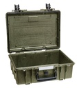 Kohver 457x366x183mm, veekindel, roheline, IP67, 2.6kg