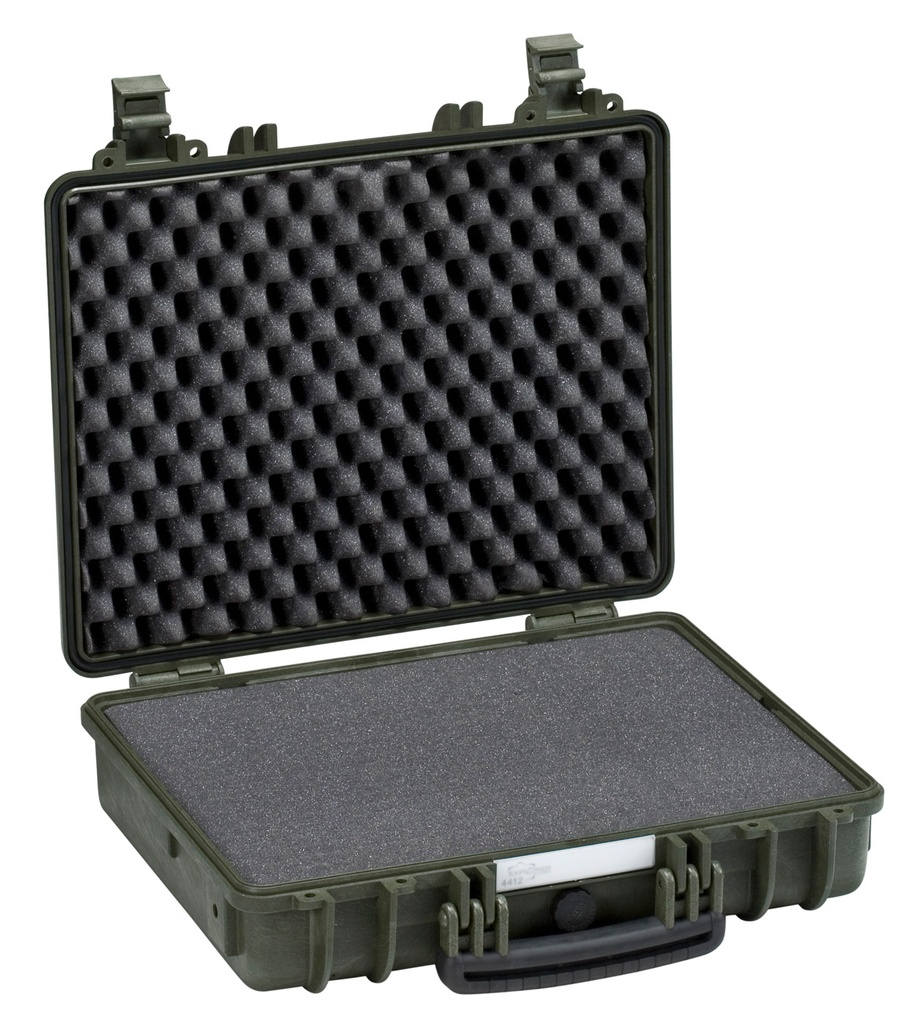 Kohver 474x415x149mm, veekindel, roheline, vahuga, IP67, 3.9kg