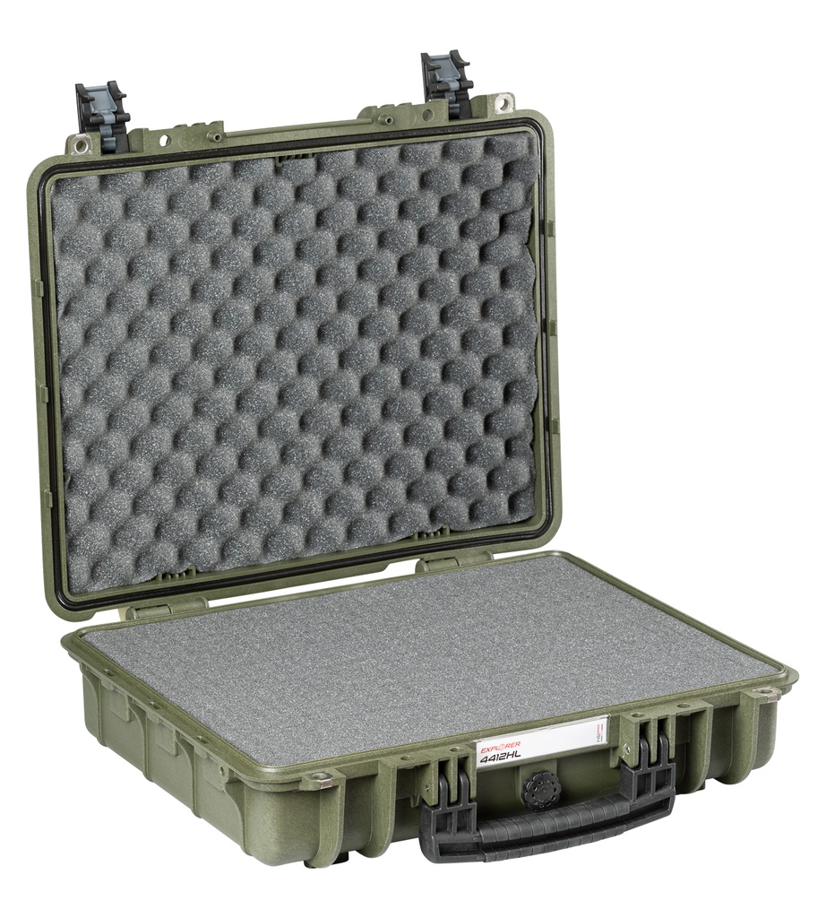 Kohver 485x414x149mm, veekindel, roheline, vahuga, IP67, 2.92kg