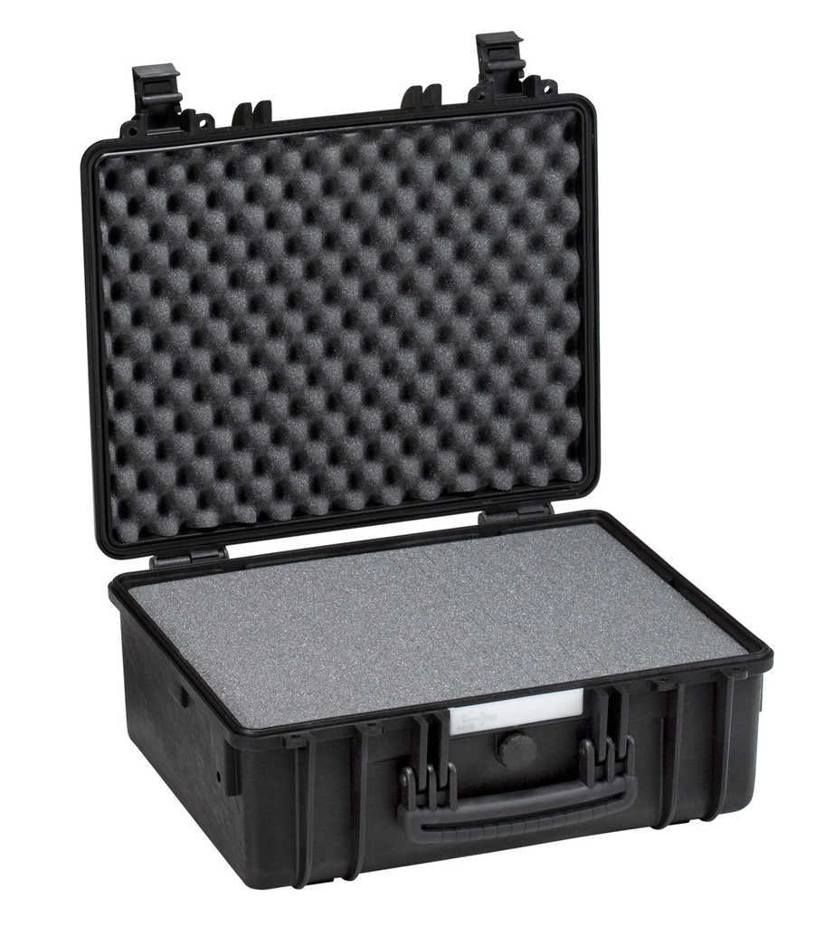 Toolbox 474x415x214mm waterproof, black, with foam, 4.7kg