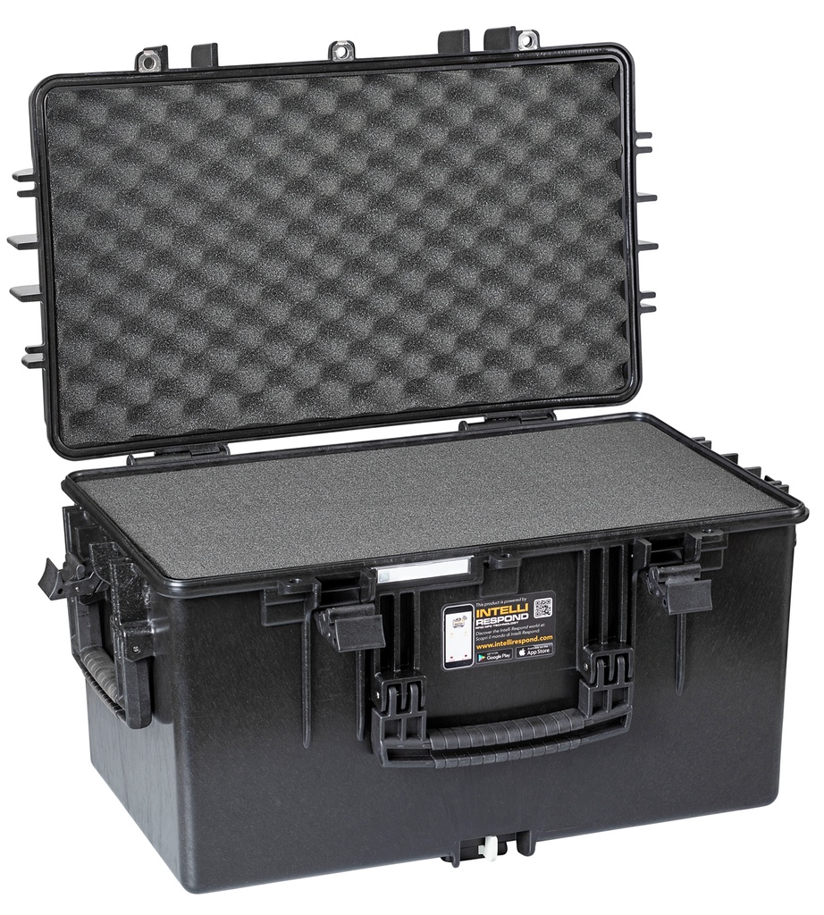 Kohver 585x386x348mm, veekindel, must, virnastatav, vahuga IP67, 6kg