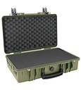 Case 550x350x145mm, Waterproof, Green, Foam, IP67, 2.85kg
