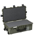 Kohver 832x466x279mm, veekindel, roheline, vahuga, ratastega, IP67, 9.5kg