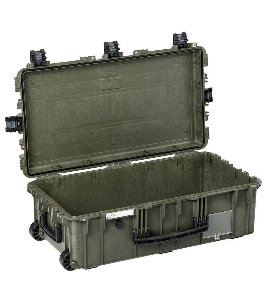 Kohver 832x466x279mm, veekindel, roheline, ratastega, IP67, 7.7kg