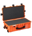 Kohver 832x466x279mm, veekindel, oranž, vahuga, ratastega, IP67, 9.5kg