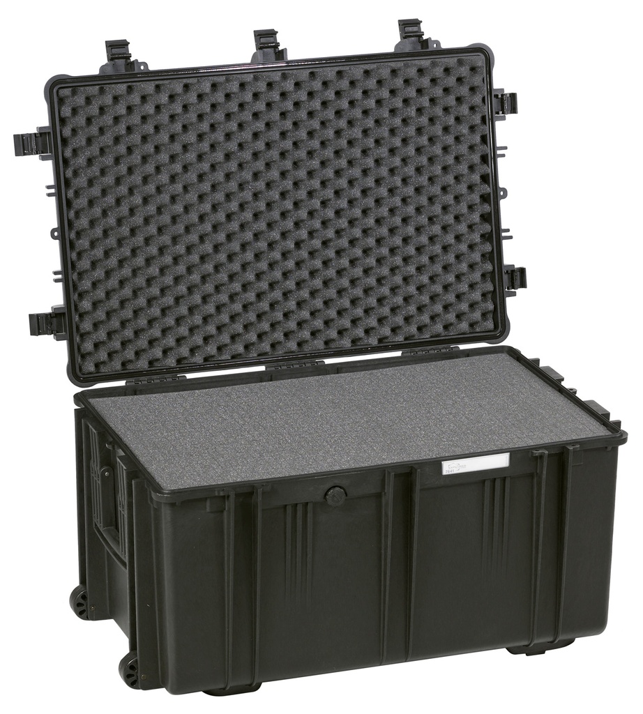 Tööriistakast 860x560x4460mm veekindel, must, vahuga, 18.87kg, ratastega