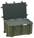 Kast 860x560x460mm, veekindel, roheline, vahuga, ratastega, IP67, 18.87kg
