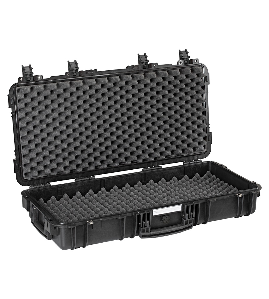 Kohver 846x427x167mm, veekindel, must, lainelise vahuga, IP67, 6.4kg
