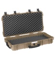 Weapon case 846x427x167mm, Waterproof, Desert sand, Convoluted Foam, IP67, 6.4kg