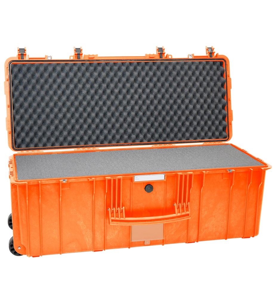 Kast 1009x412x354mm, veekindel, oranž, vahuga, ratastega, IP67, 12.7kg