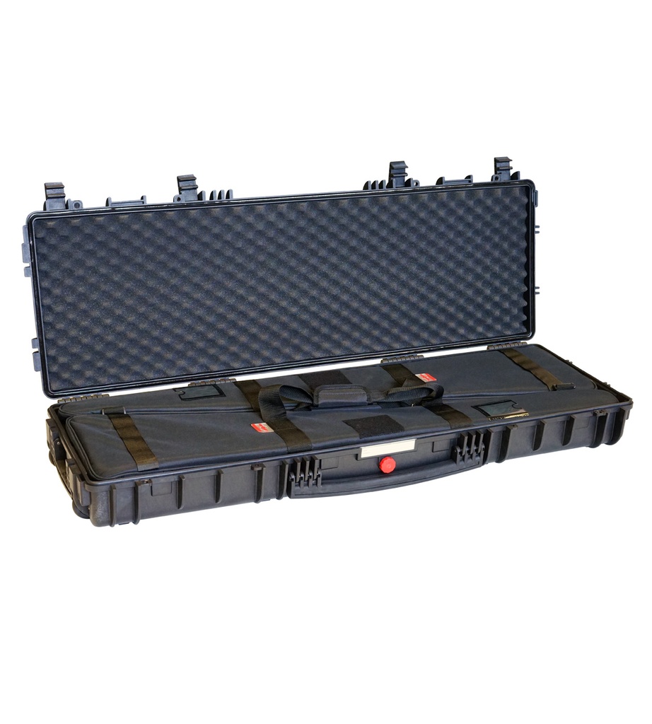 [RED11413.BHB] Taktikaline relvakohver 1189x415x159mm, veekindel, must, 2x relvakotiga, 8.8kg