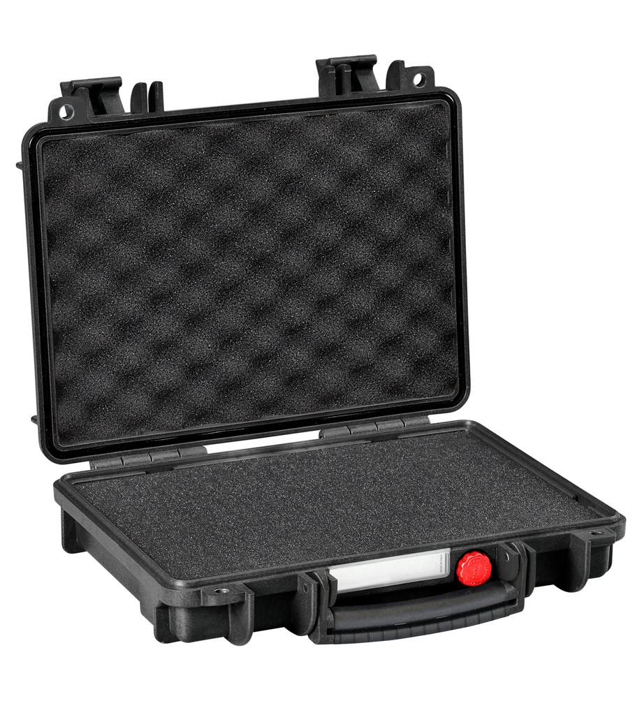 [RED3005.B] Taktikaline püstolikohver 326x269x75mm, veekindel, must, vahuga, 1.2kg