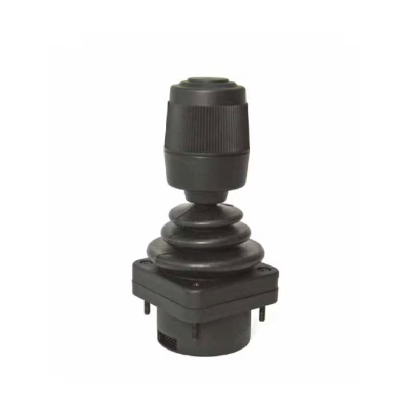 [HF44S11] Joystick, ergonomic handle, 3-axis, 1 pushbutton, Square, 5V dc