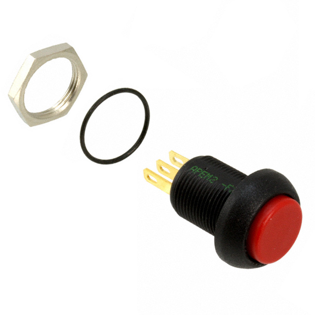 [IMP7Z462] Surunupp, hetkeline, paneelile, 13.6mm ava, SPDT, 28V dc, IP67, punane