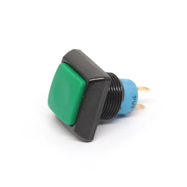 Pushbutton, Momentary, Panel Mount, 13.6mm Cutout, SPST, 48V ac, IP67, Green