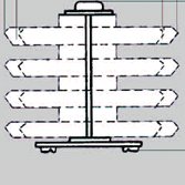 CAROUSEL - Assembling KIT, 1 floor without bins
