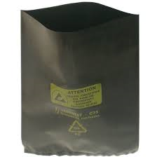 BAGS - Black conductive polyethylene 75µm - 300X400mm(12"X16")  Packages of 100