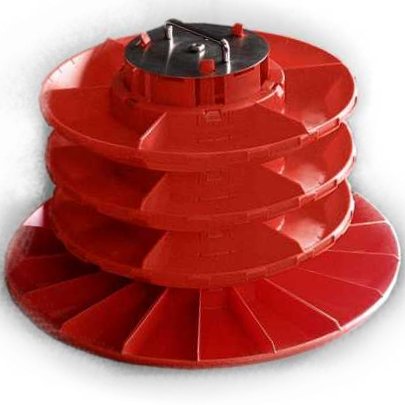 CAROUSEL diam.600mm  4 dishes  orange not ESD plastic