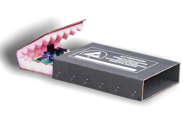 [ITE 7806.066] PACKING - SAB1 -  Sliding sleeve box with antistatic profiled foam -   ext 225X160X100mm