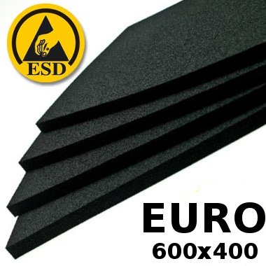Pakkematerjal - Conductive FOAM 10mm for 600x400 EUROcontainers bottom covering