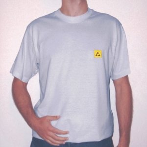 DISSIPATIVE T-SHIRT light grey colour - XS