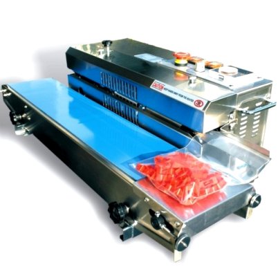 CONTINUOUS BAND SEALER - Orizontal opening, Conveyor width 150mm