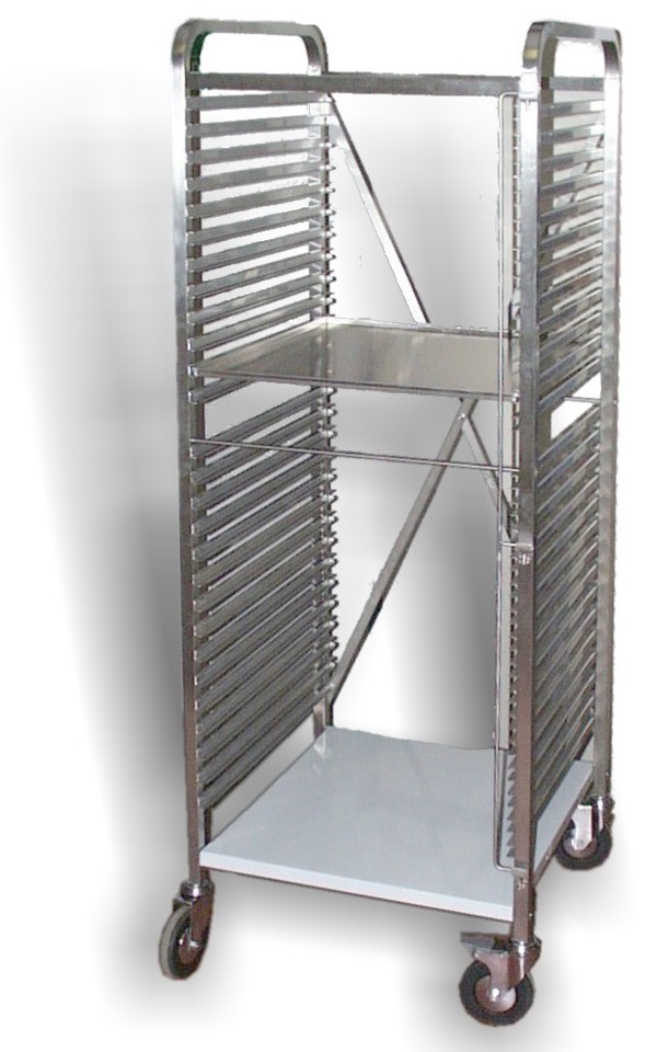 TRAY HOLDER - 4 conductive wheels kit, Dia.125mm (2 with brakes)