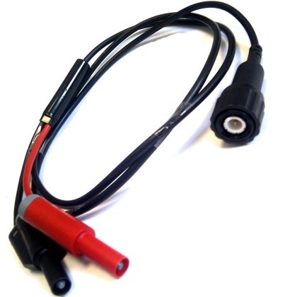 Coaxial cable, 1m length, BNC plug /2x4mm shrouded banana plugs