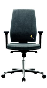 [ITE 7804.209AG] Töötool, comfort, Armrests, 420 kuni 550mm kõrgus, RUBBER CASTORS