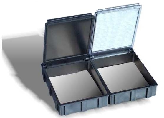 [ITE 7808.663B] SNAPBOX4 transparent cover with spring not ESD BLUE - int.