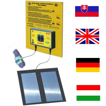 [ITE 9264.950] WRISTLAB II - ESD TEST STATION wall mounting, complete (specify language)