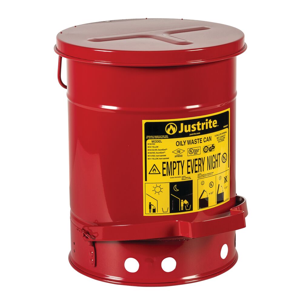 Oily Waste Cans Red 20 Liter (FM-Approved)