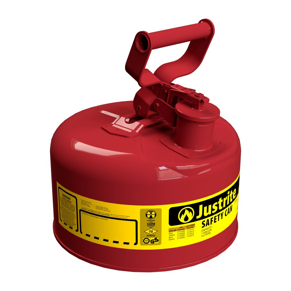 Punane ohutuskanister, kiikuv käepide, 4 liitrit (FM-hinnatud)