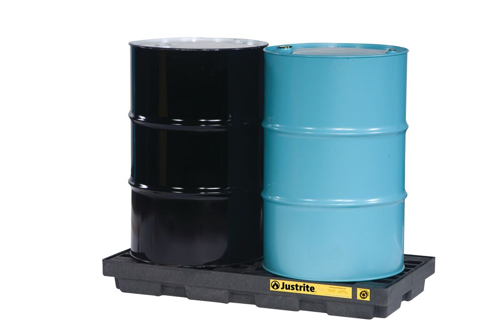 [JEN28655BL] EcoPolyBlend™ Spill Pallet 2 Drums, 124.5 x 63.5cm
