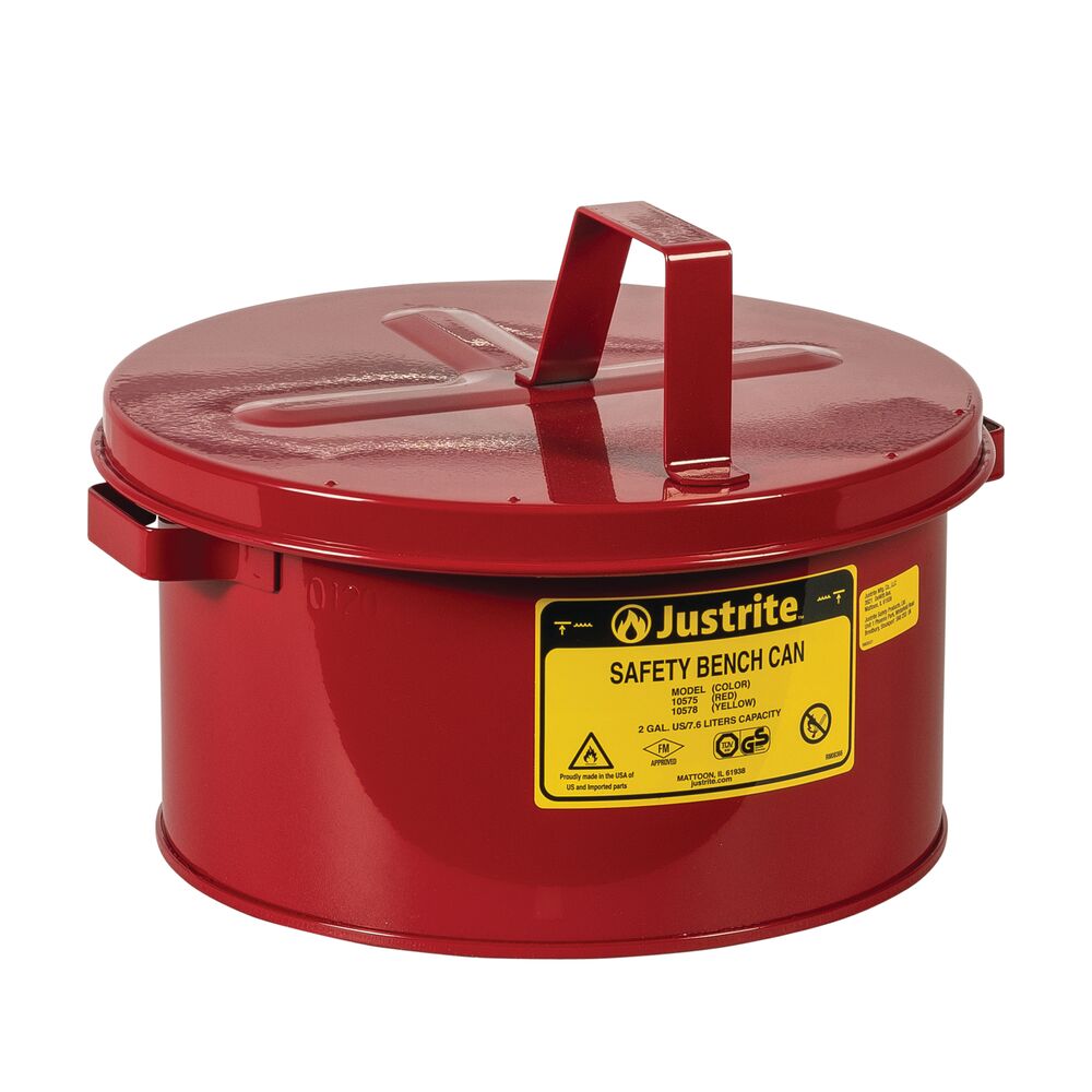 [JUT10575RD] Safety Bench Cans - 8.0 Liter (Red)