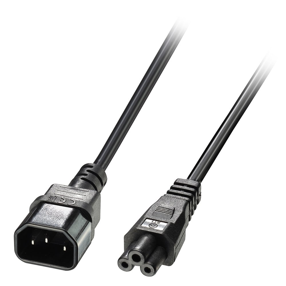220V Toitekaabli pikendus 3.0m, C14-C5, must
