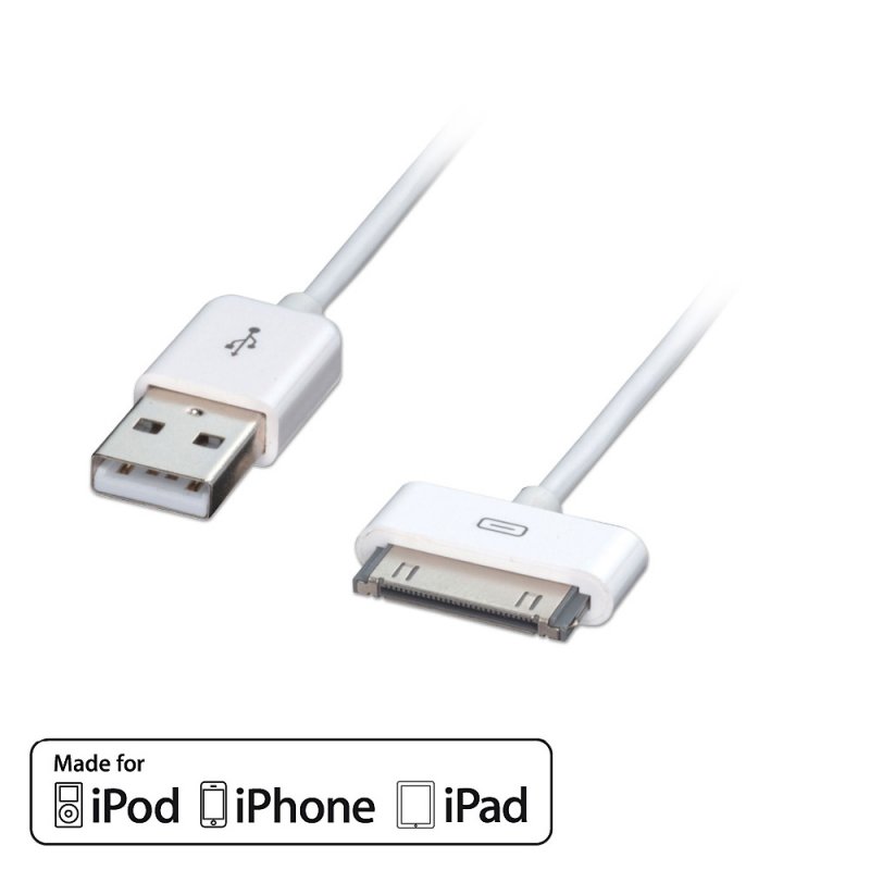 USB 2.0  - Apple kaabel 1.0m, Apple sertifitseeritud (iPod, iPhone, iPad-le)