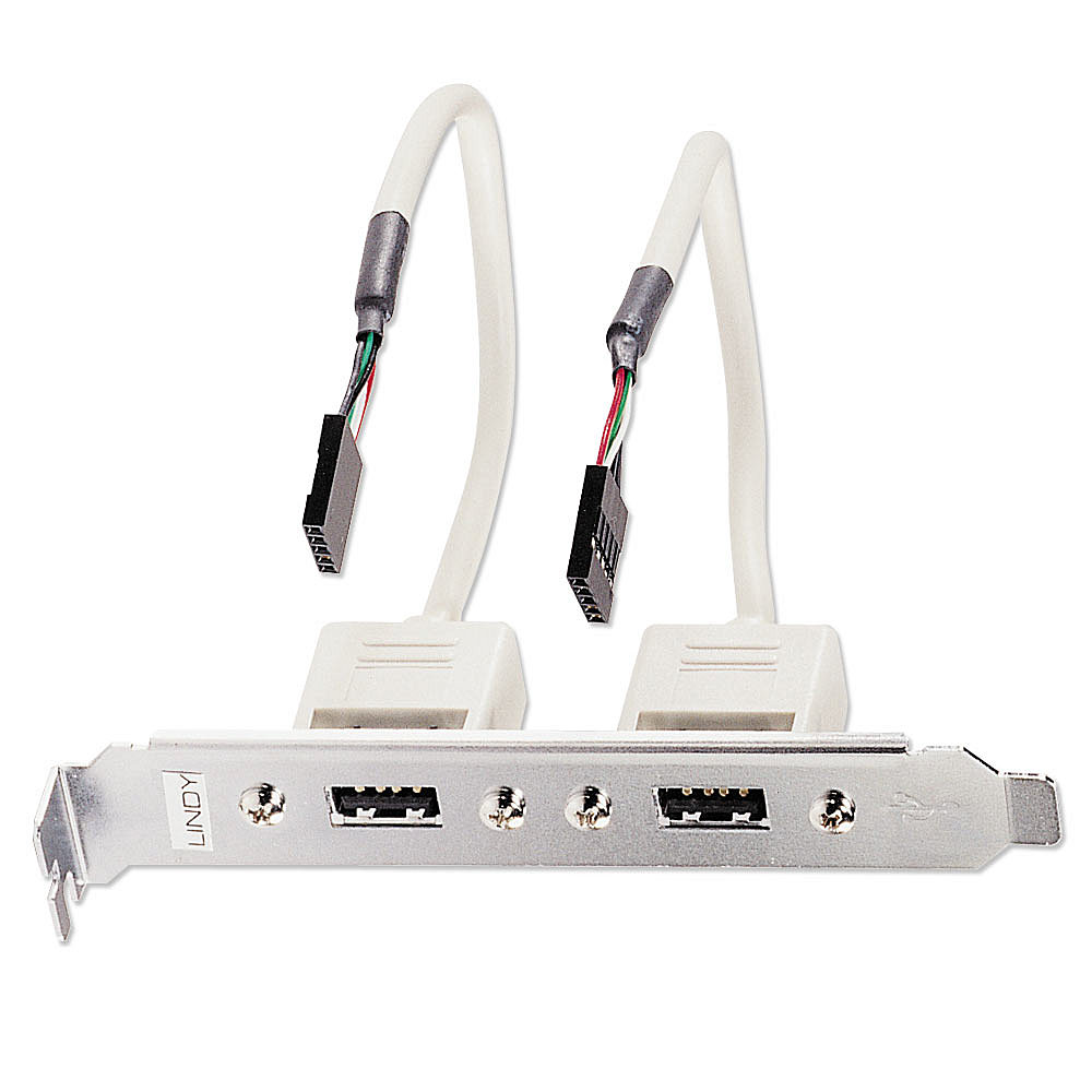 [33147] 0.2m USB PC BackPlate USB A x2 to 5 Way Header