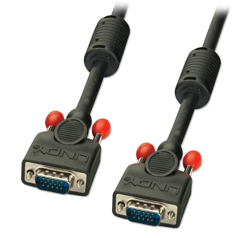 [36374] VGA kaabel 3.0m, must ferriitidega, PREMIUM