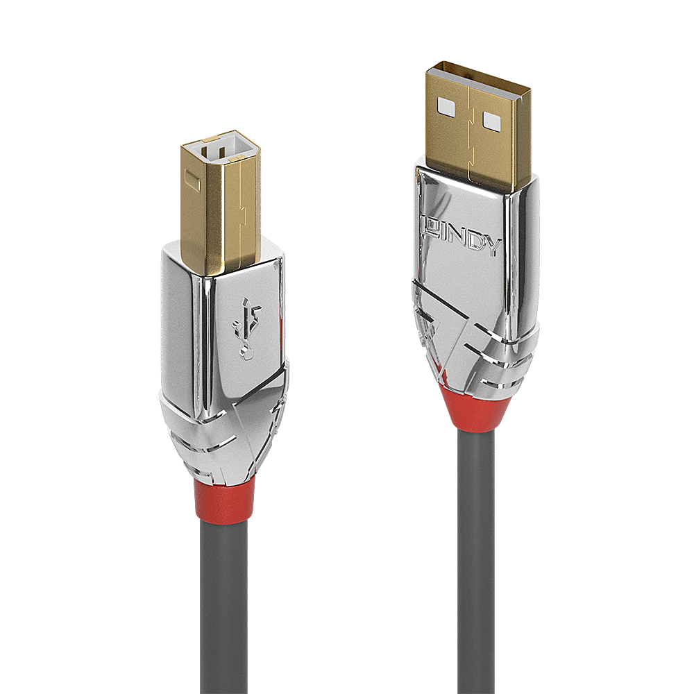 USB 2.0 kaabel A - B 1.0m, CROMO